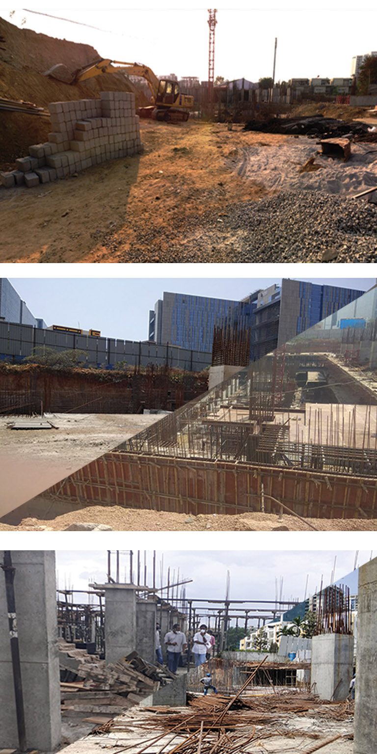 construction collage